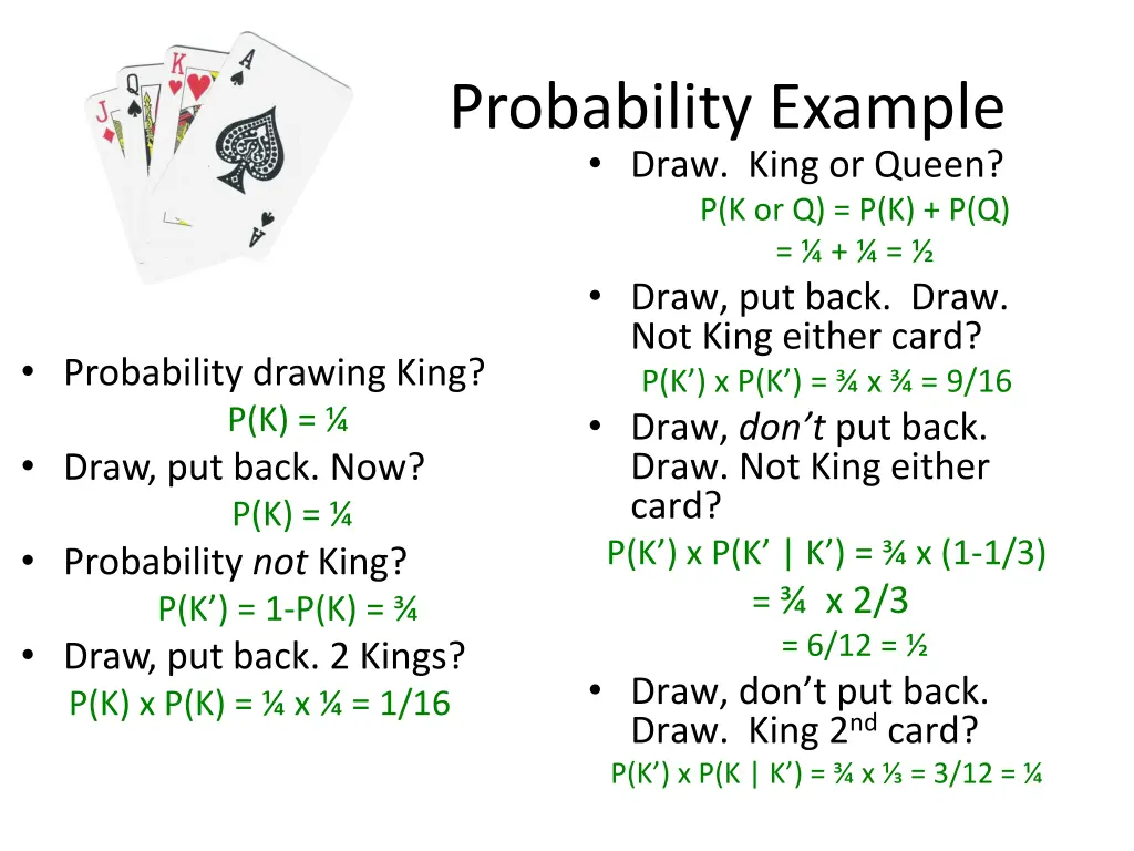 probability example draw king or queen 5