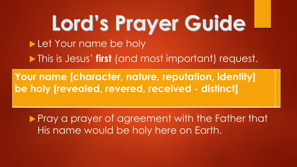 lord s prayer guide let your name be holy this