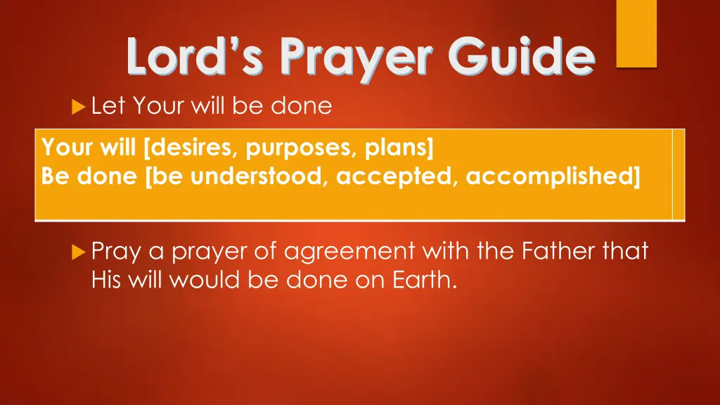 lord s prayer guide let your will be done your