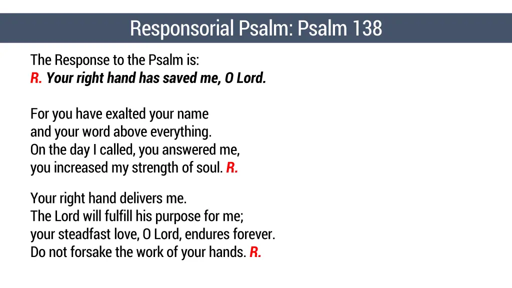 responsorial psalm psalm 138 1