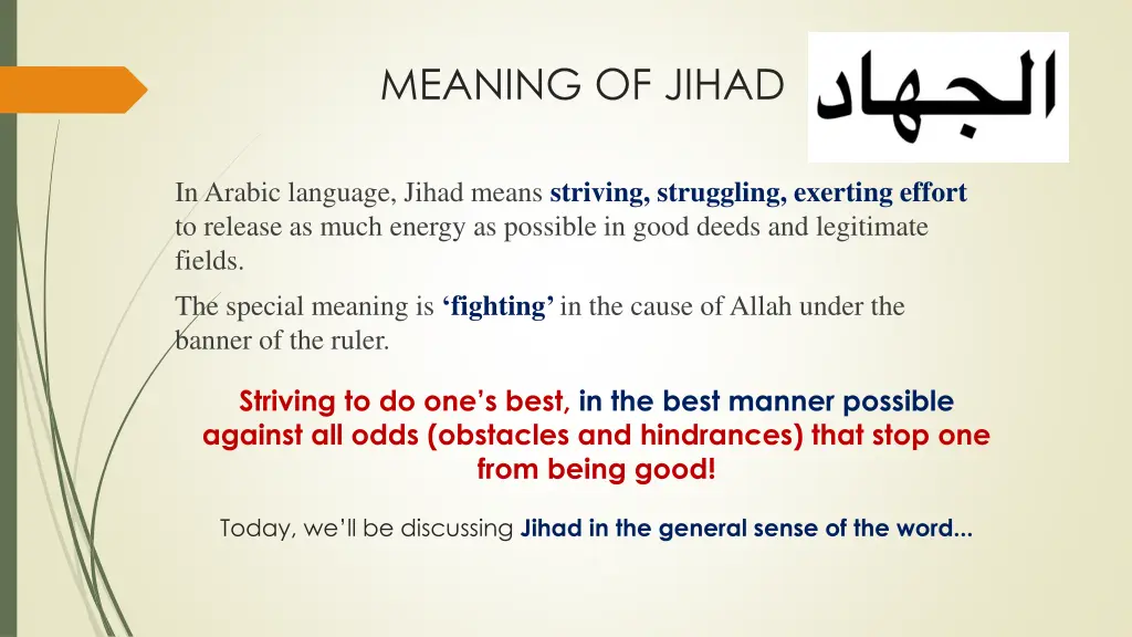 meaning of jihad