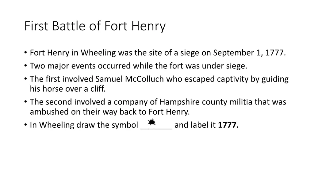 first battle of fort henry