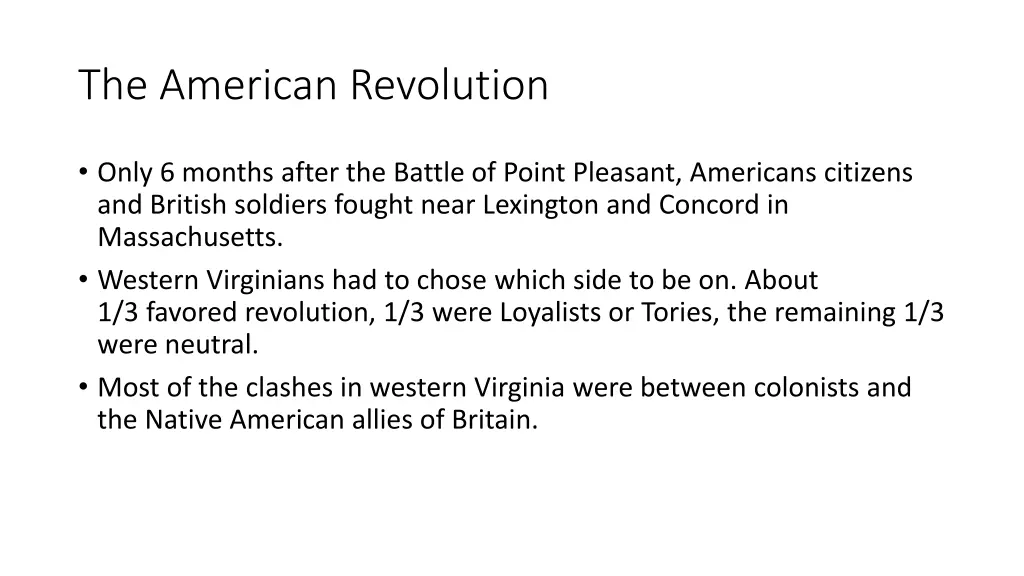 the american revolution