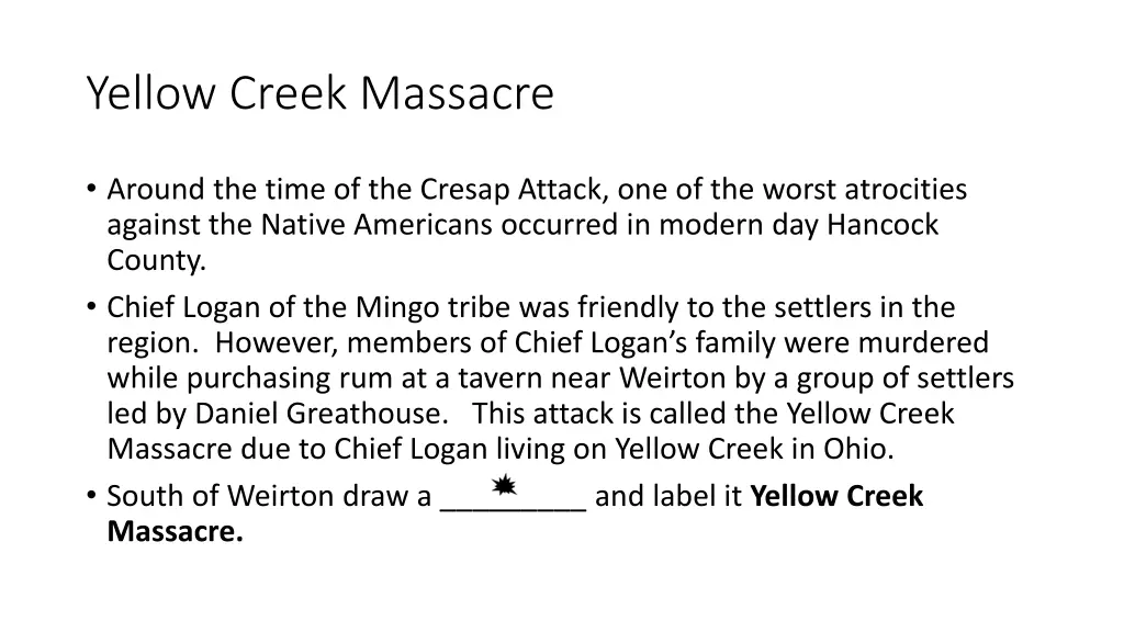 yellow creek massacre