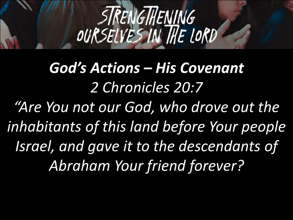 god s actions his covenant 2 chronicles