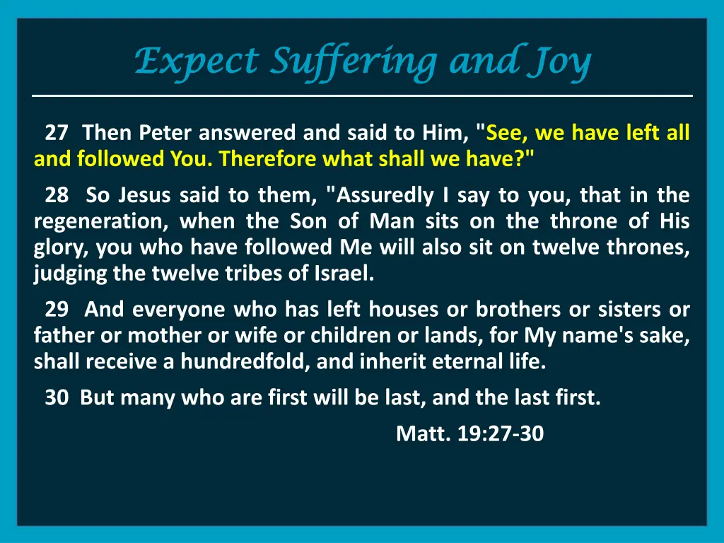 expect suffering and joy expect suffering and joy 6