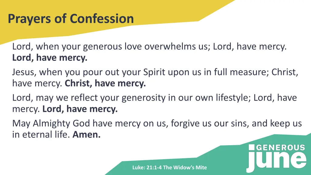 prayers of confession