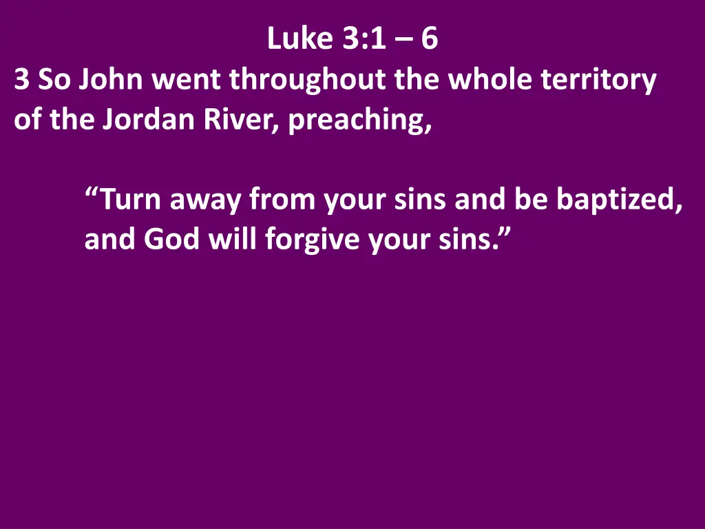 luke 3 1 6 1