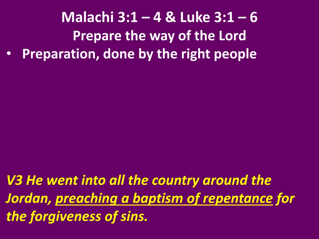 malachi 3 1 4 luke 3 1 6 prepare 3