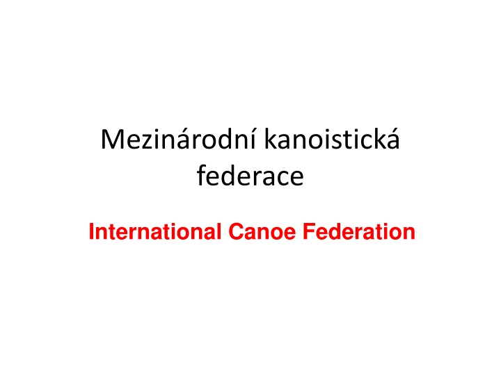 mezin rodn kanoistick federace