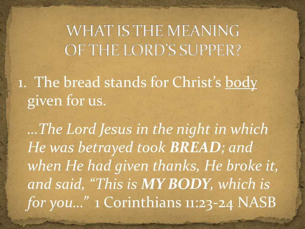 what is the meaning of the lord s supper