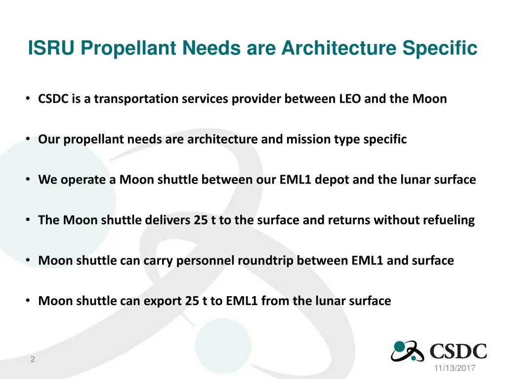 isru propellant needs are architecture specific