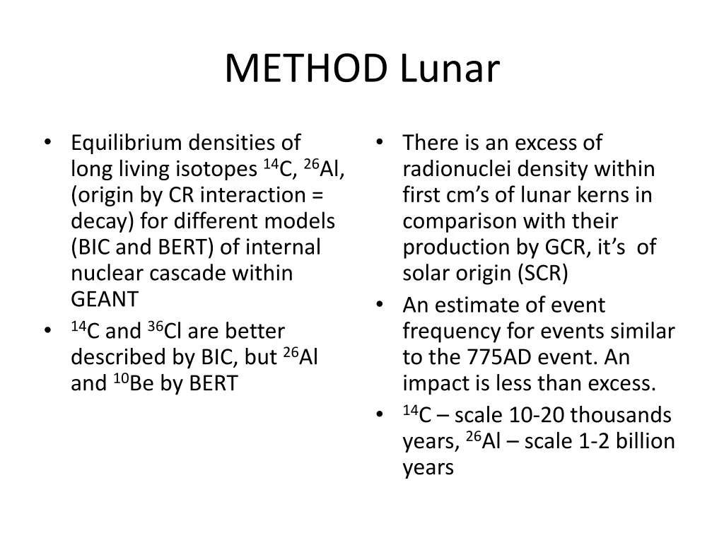 method lunar