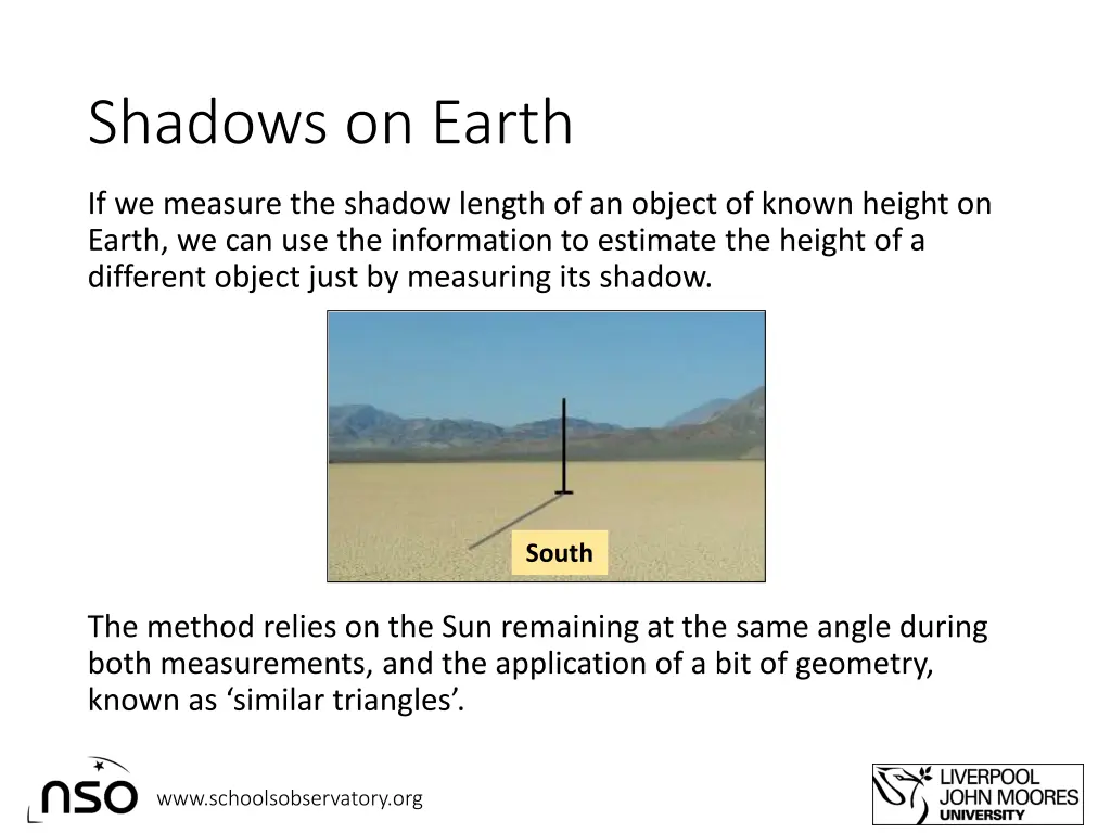 shadows on earth