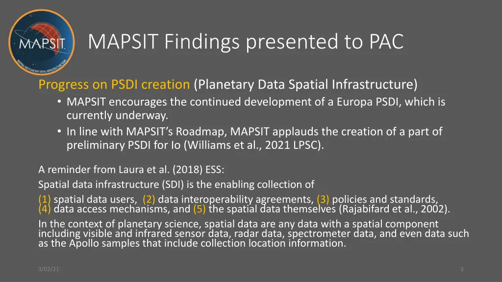 mapsit findings presented to pac