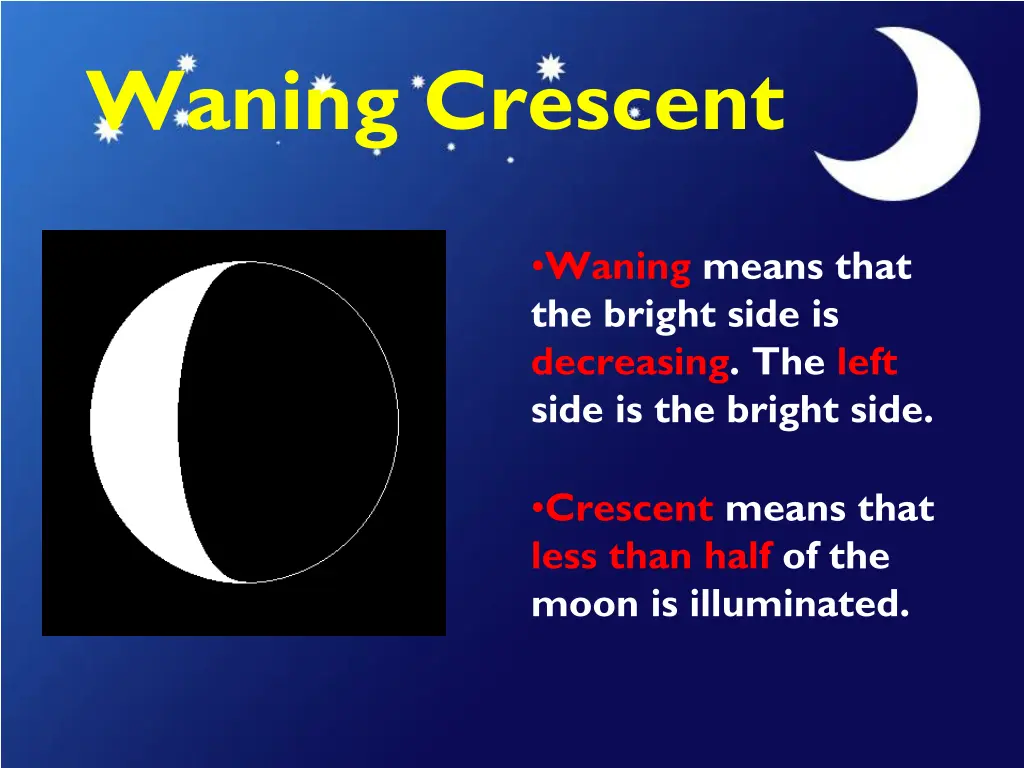 waning crescent