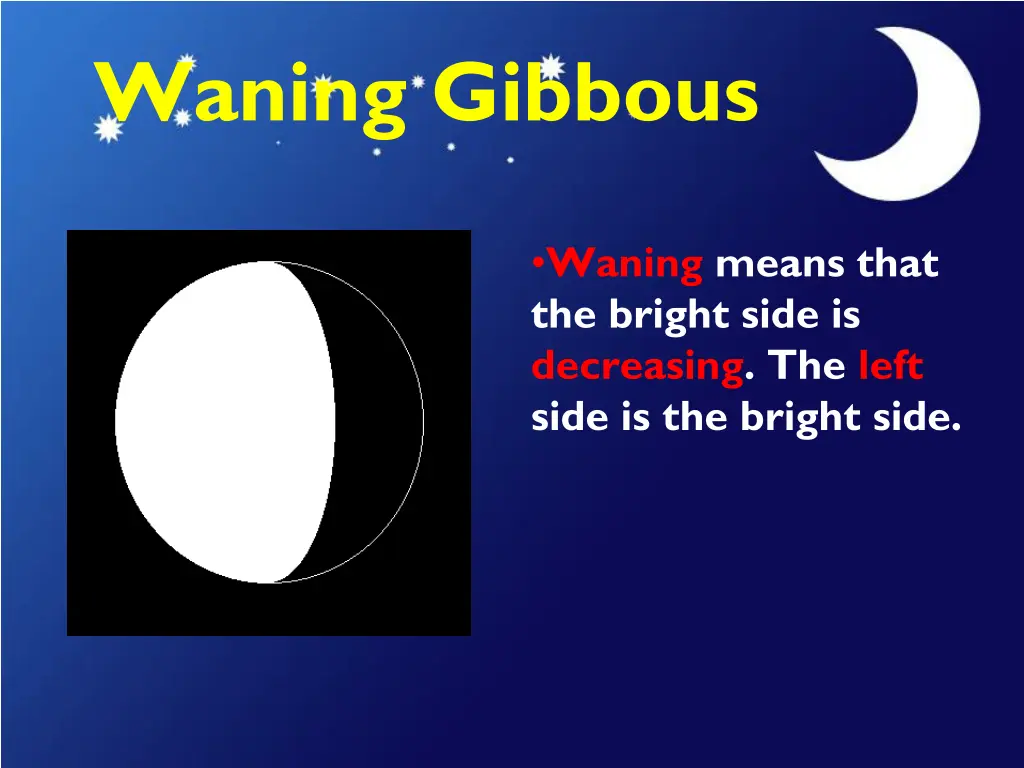 waning gibbous