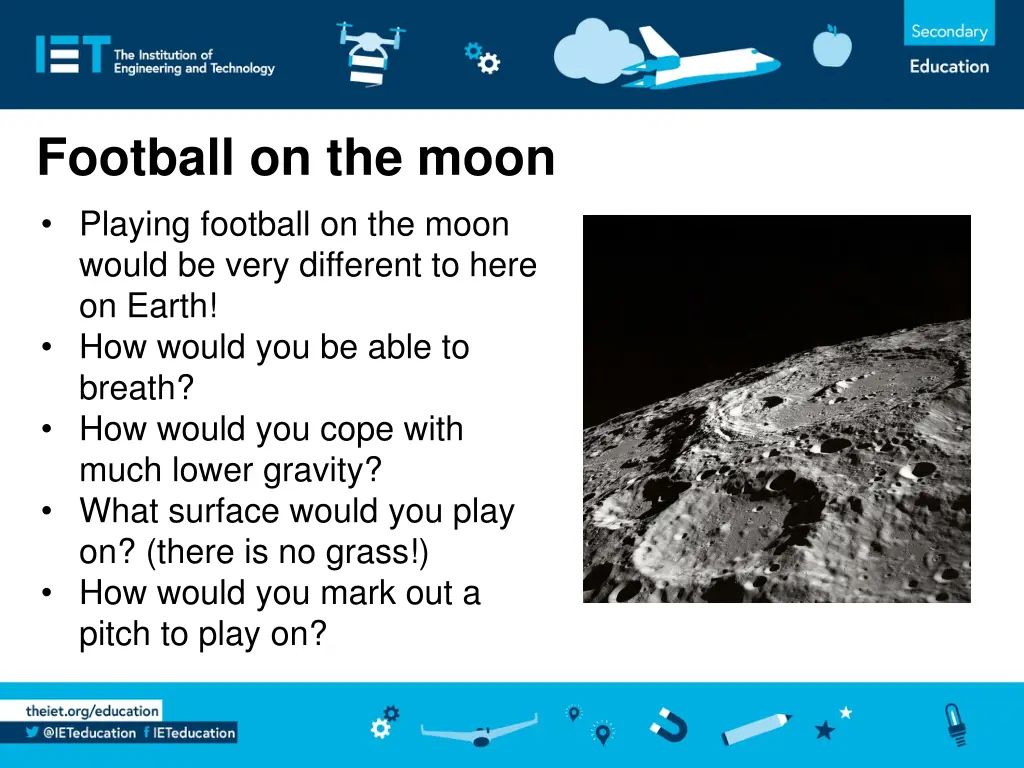 football on the moon playing football on the moon