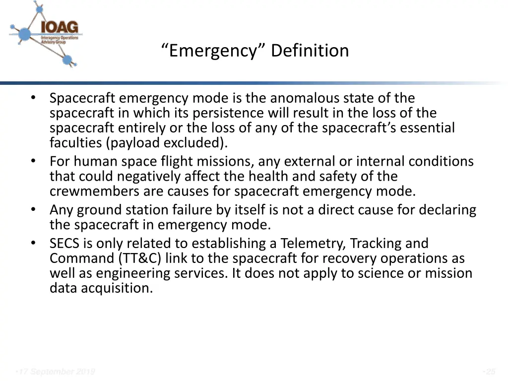 emergency definition