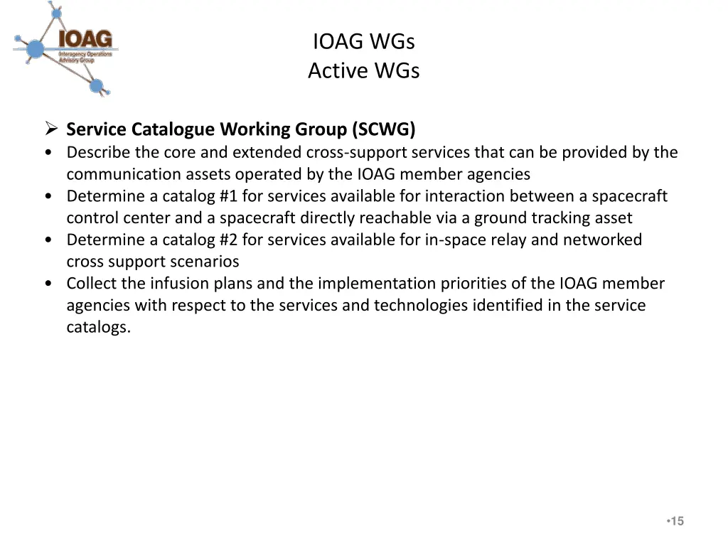 ioag wgs active wgs