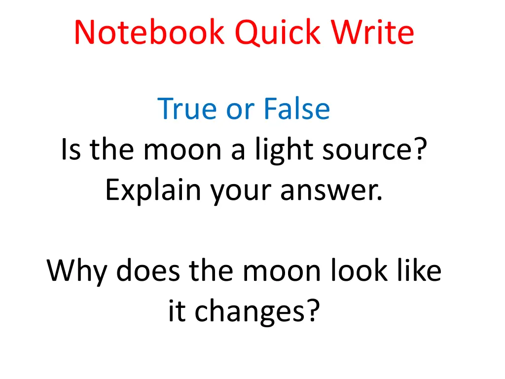 notebook quick write