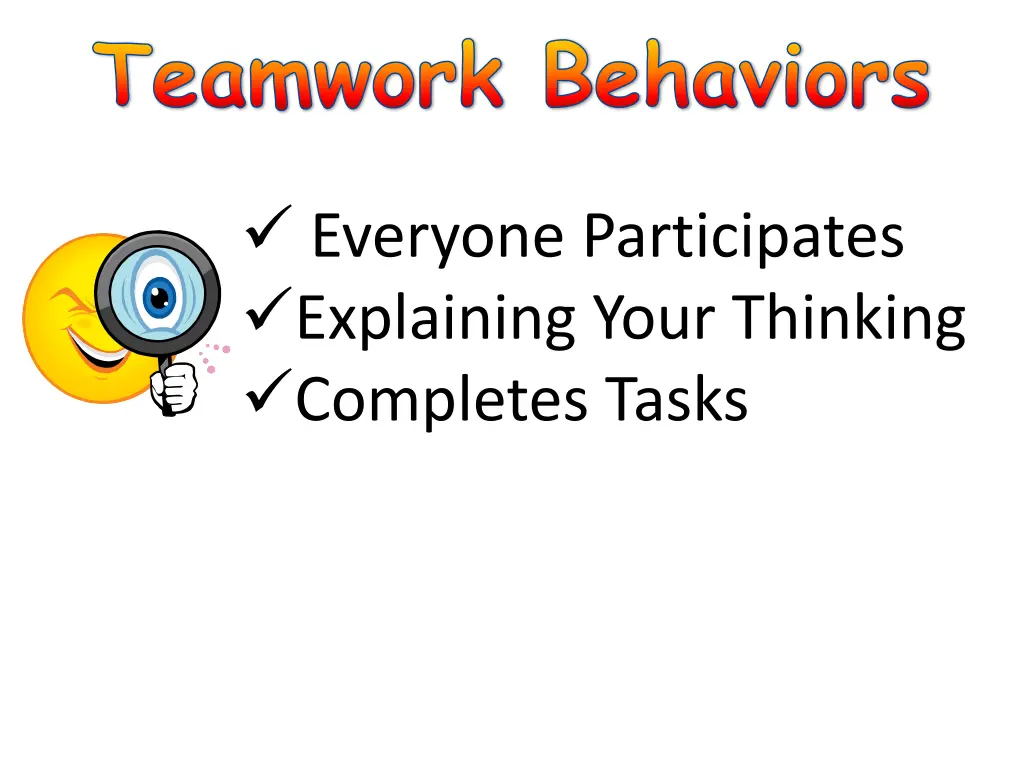 teamwork behaviors