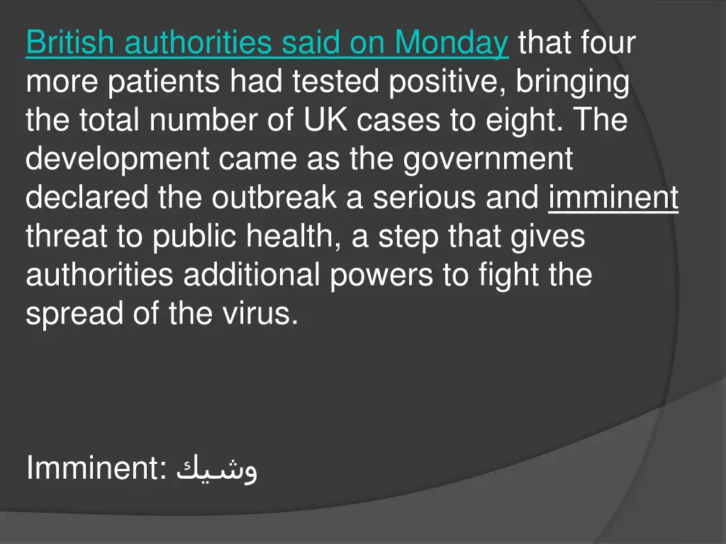 british authorities said on monday that four more