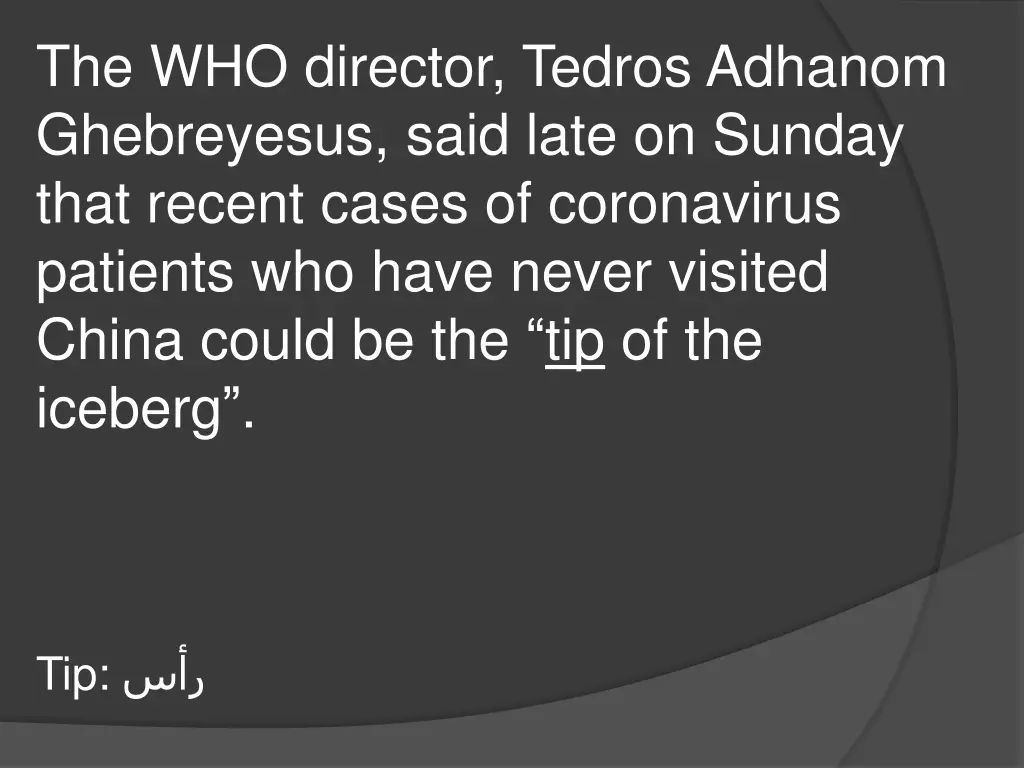 the who director tedros adhanom ghebreyesus said