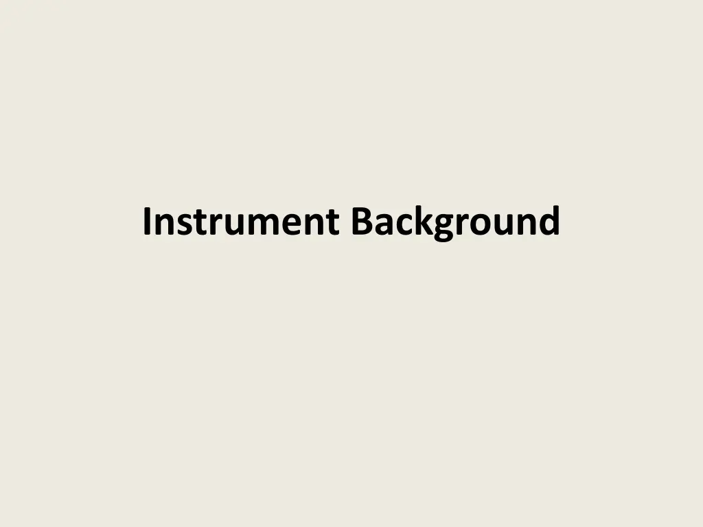 instrument background