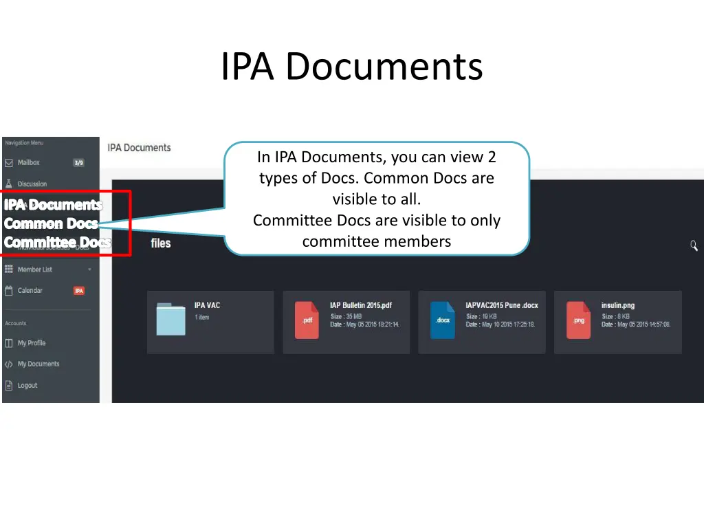 ipa documents