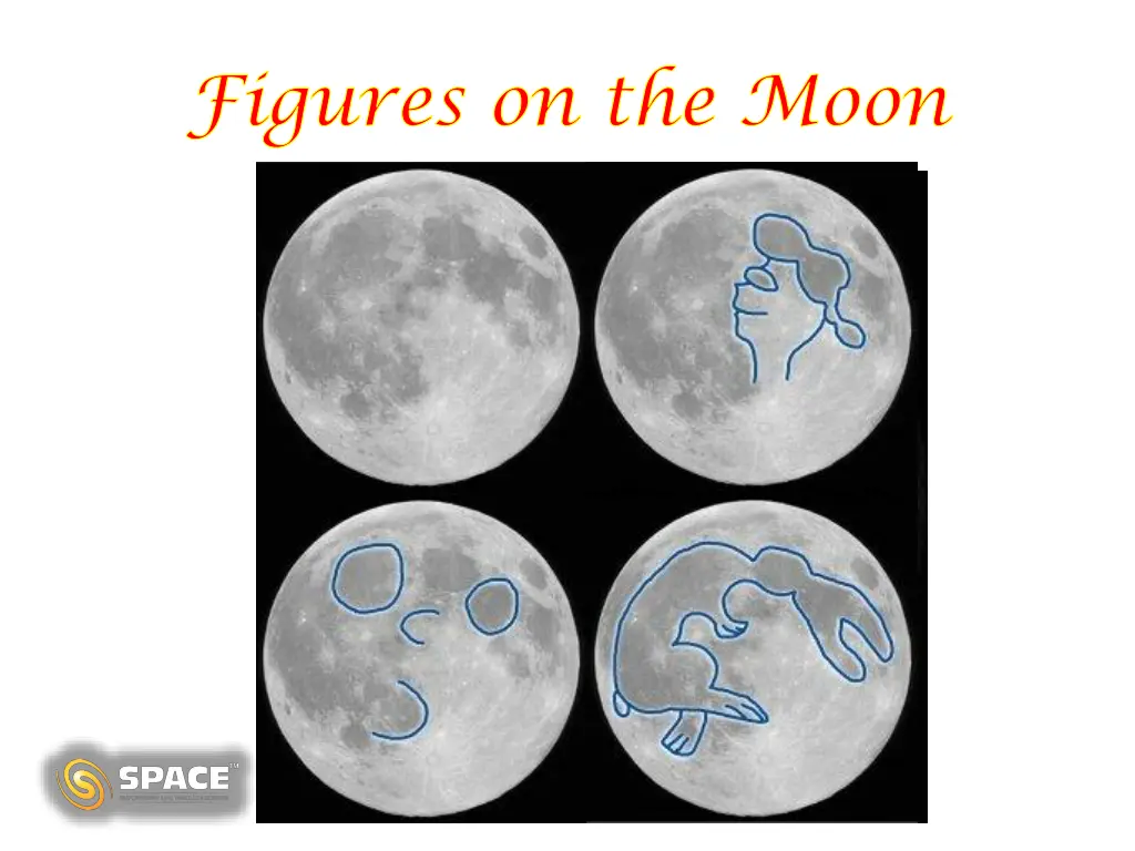 figures on the moon