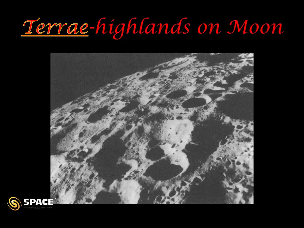 terrae highlands on moon