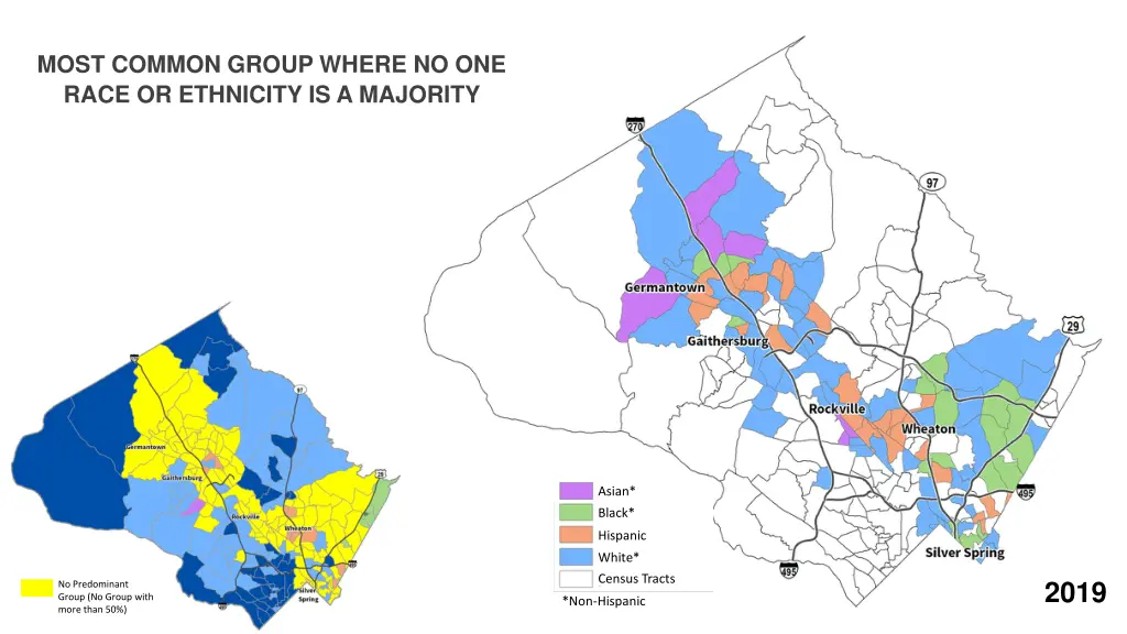 most common group where no one race or ethnicity 3