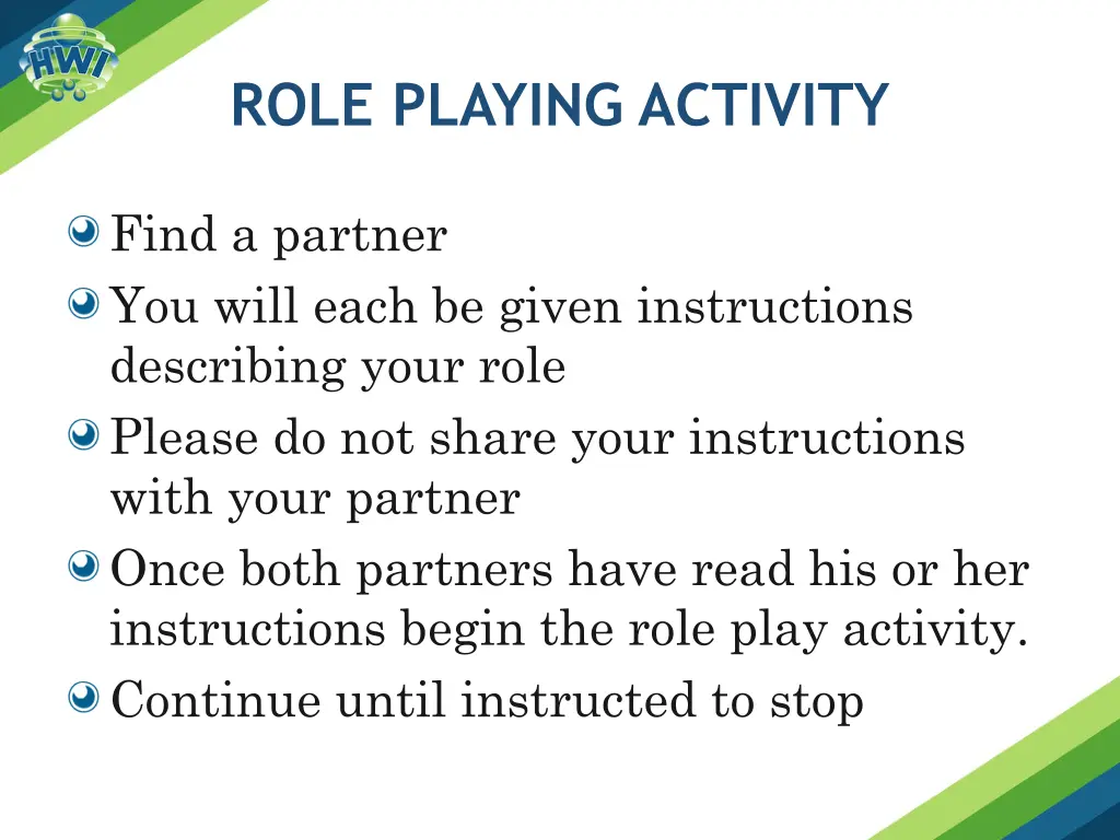 role playing activity