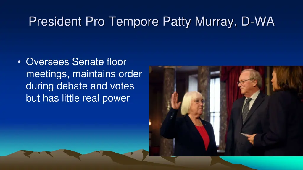 president pro tempore patty murray d wa