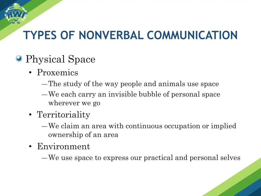 types of nonverbal communication 4