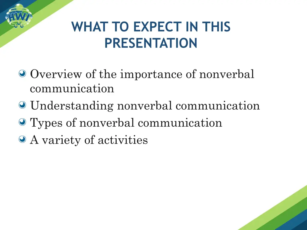 what to expect in this presentation