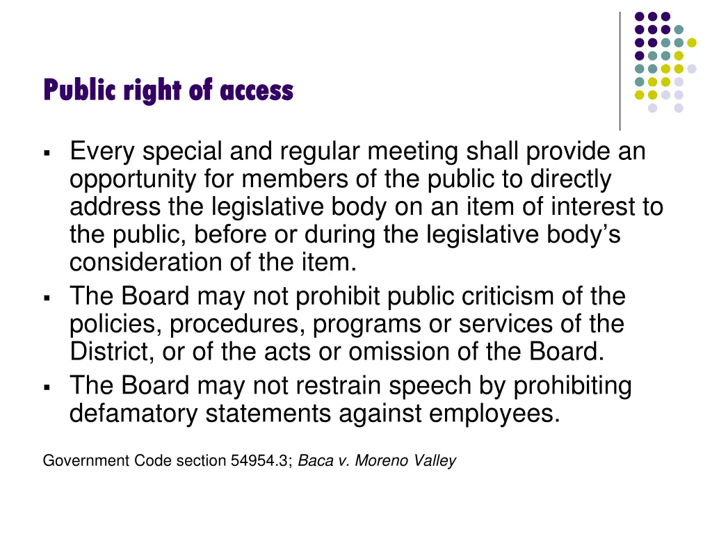 public right of access public right of access