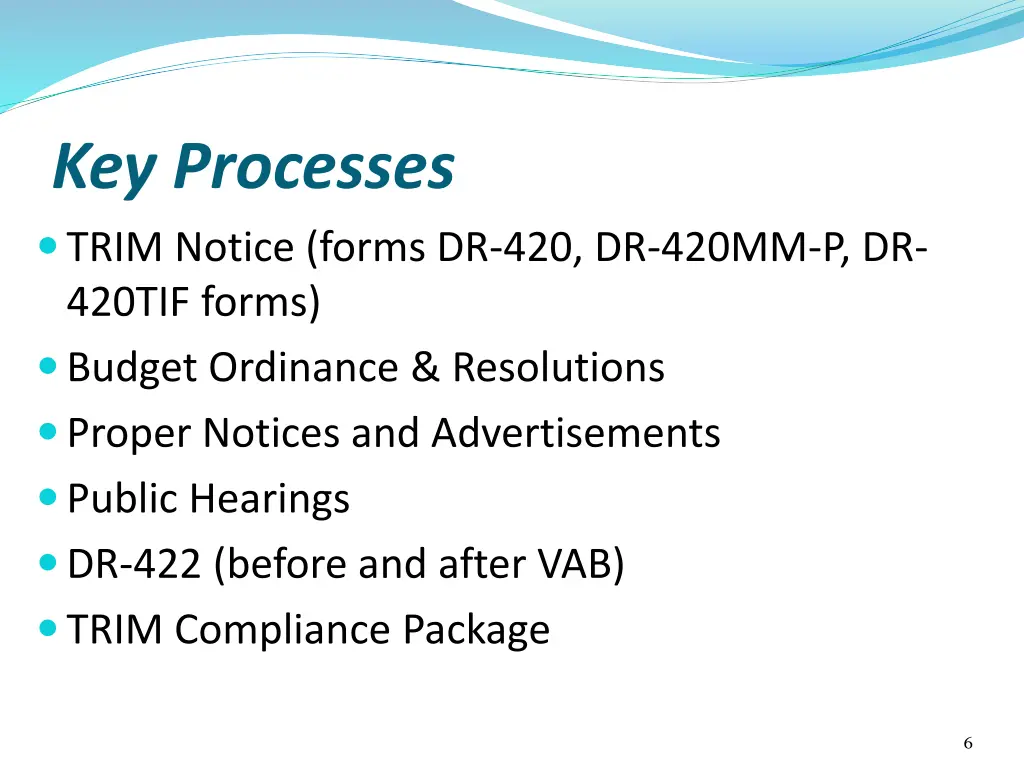 key processes trim notice forms dr 420 dr 420mm