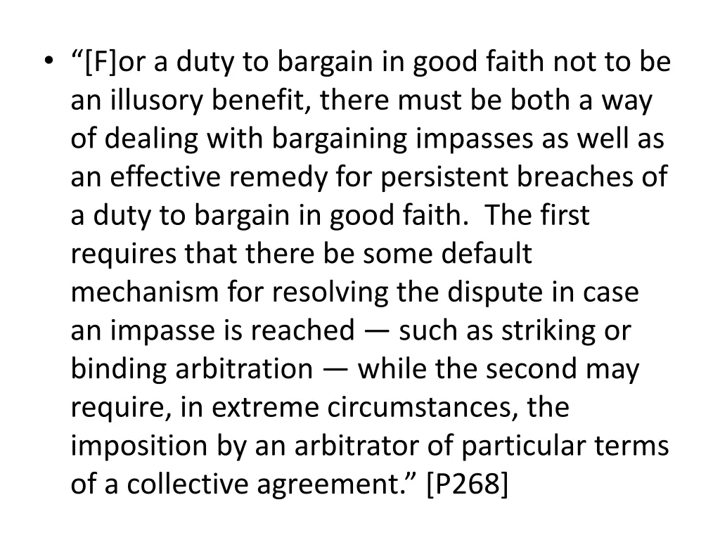 f or a duty to bargain in good faith