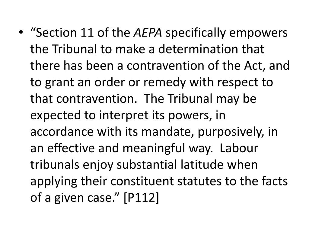 section 11 of the aepa specifically empowers