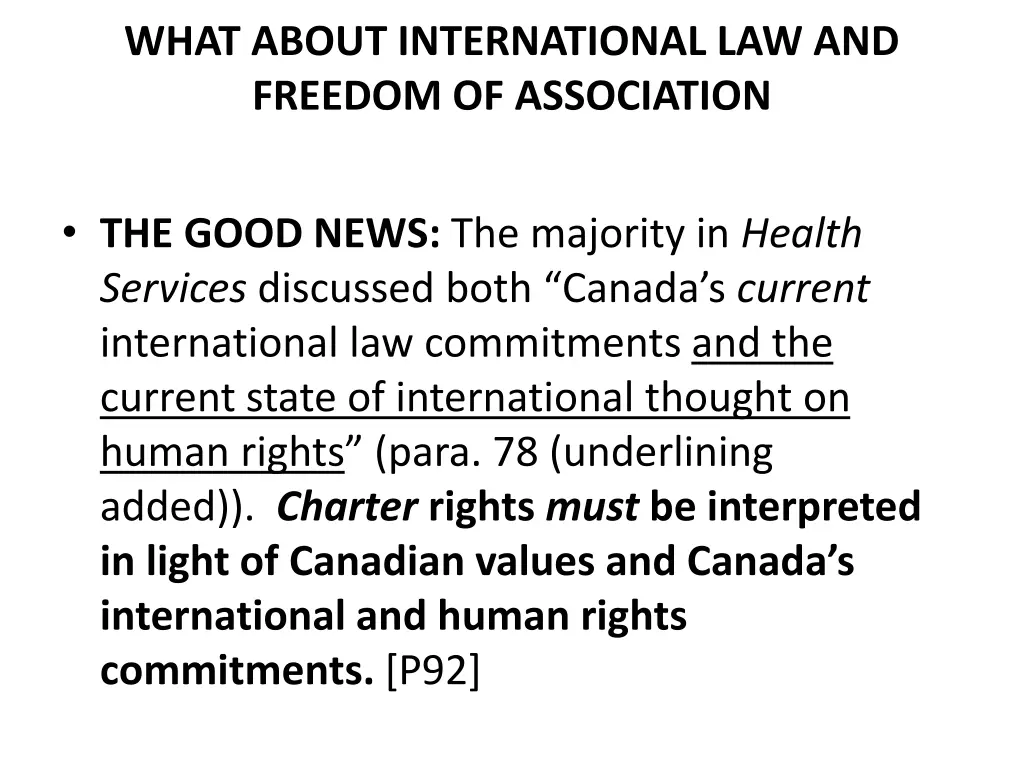 what about international law and freedom