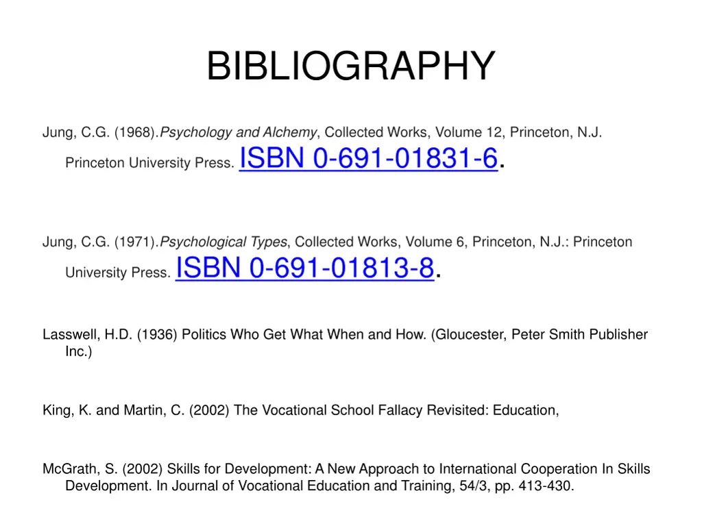 bibliography 1