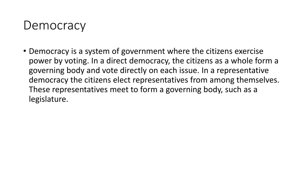 democracy