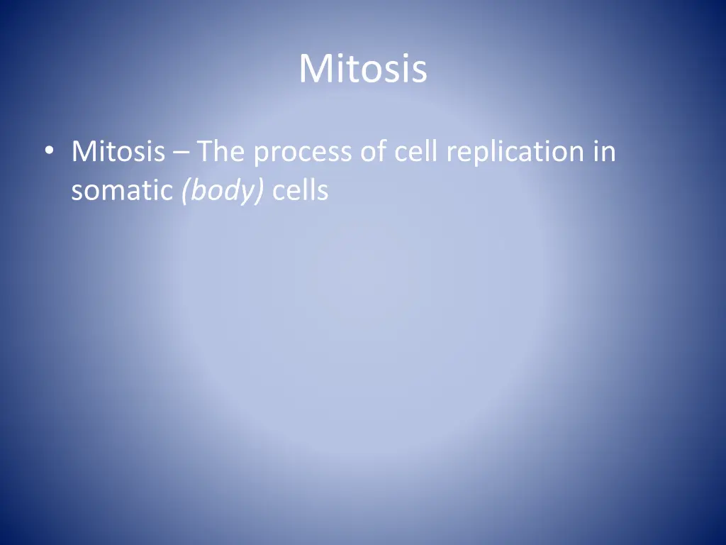 mitosis