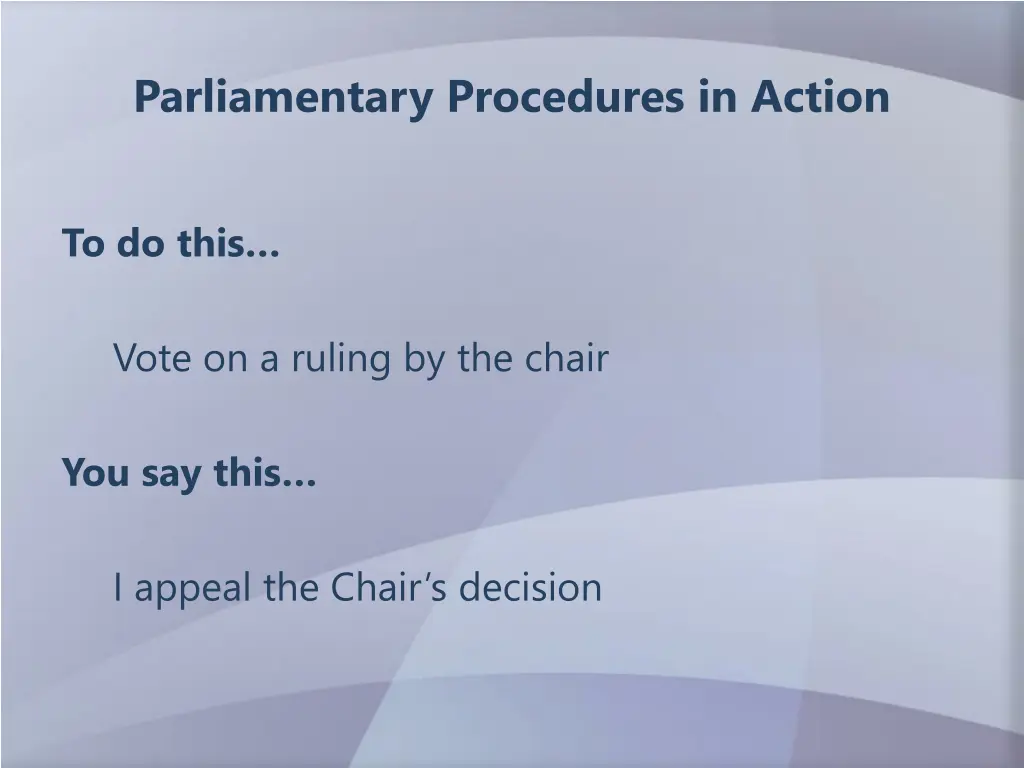 parliamentary procedures in action 11