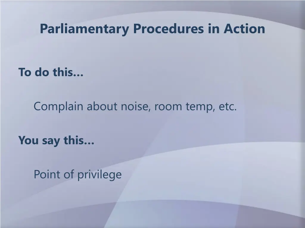 parliamentary procedures in action 12