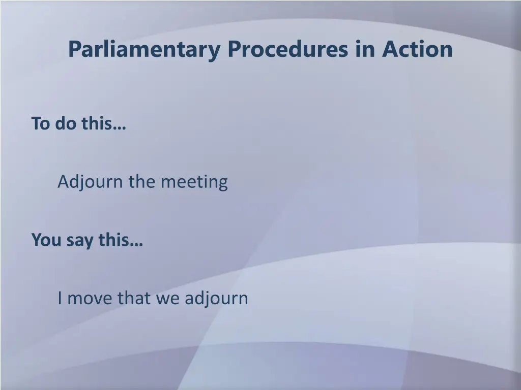 parliamentary procedures in action 14