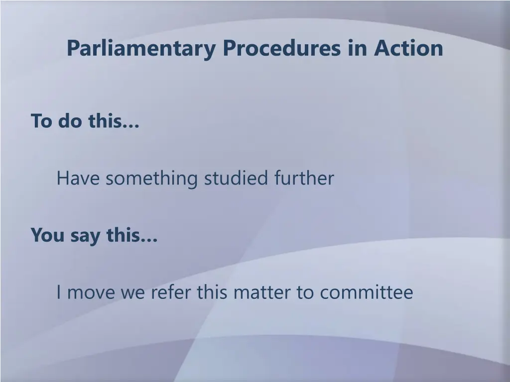 parliamentary procedures in action 5