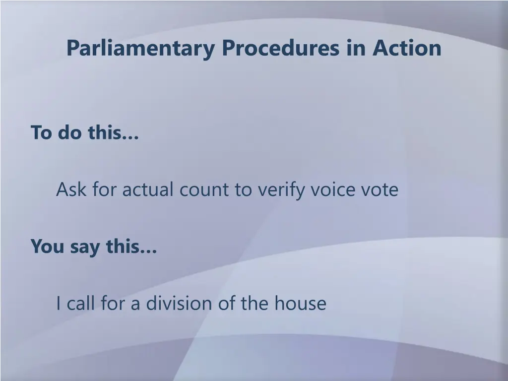 parliamentary procedures in action 7